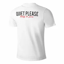 Quiet Please Ready To Serve T-Shirt Men - White, Black -Tennis Shop 00113000 0 2