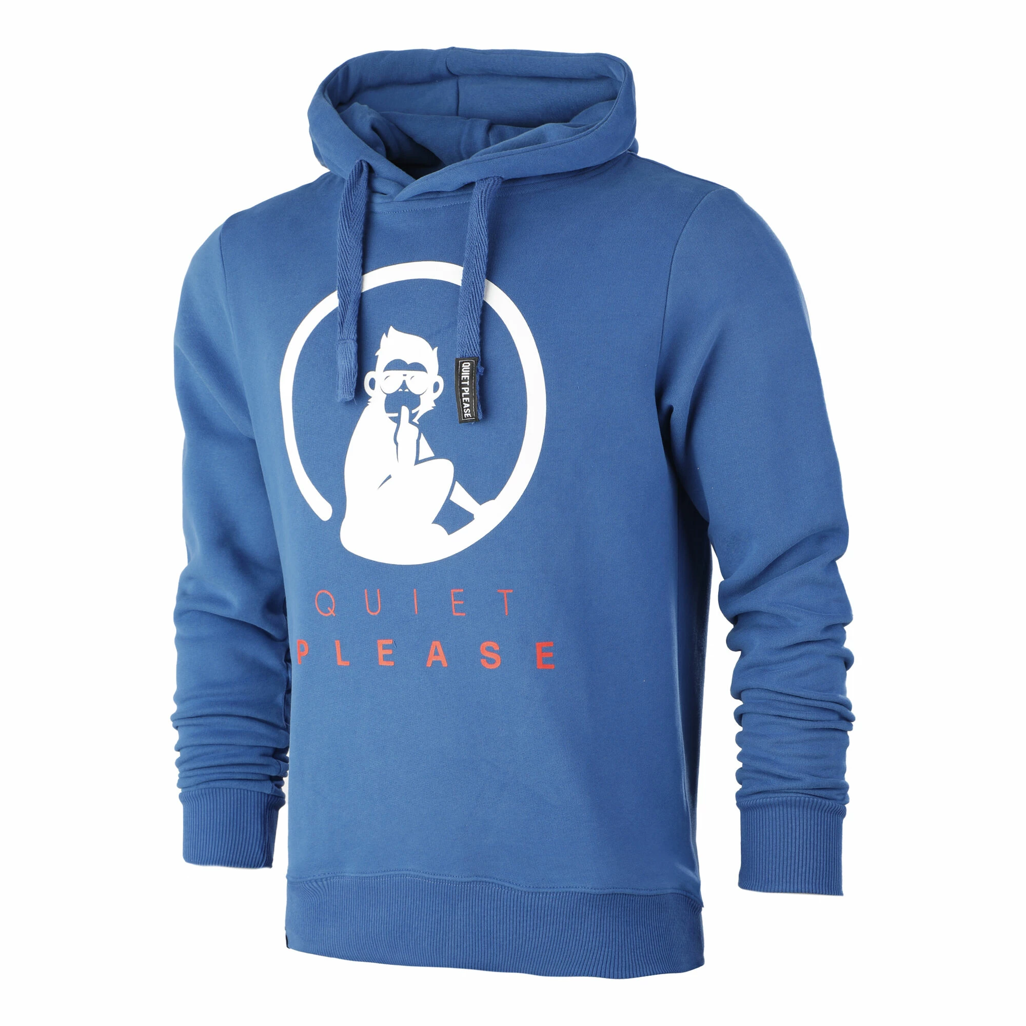 Quiet Please Advantage Logo Hoody Men - Blue 1 Quiet Please Advantage Logo Hoody Men - Blue