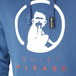 Quiet Please Advantage Logo Hoody Men - Blue 7 Quiet Please Advantage Logo Hoody Men - Blue -Tennis Shop 00124000 15