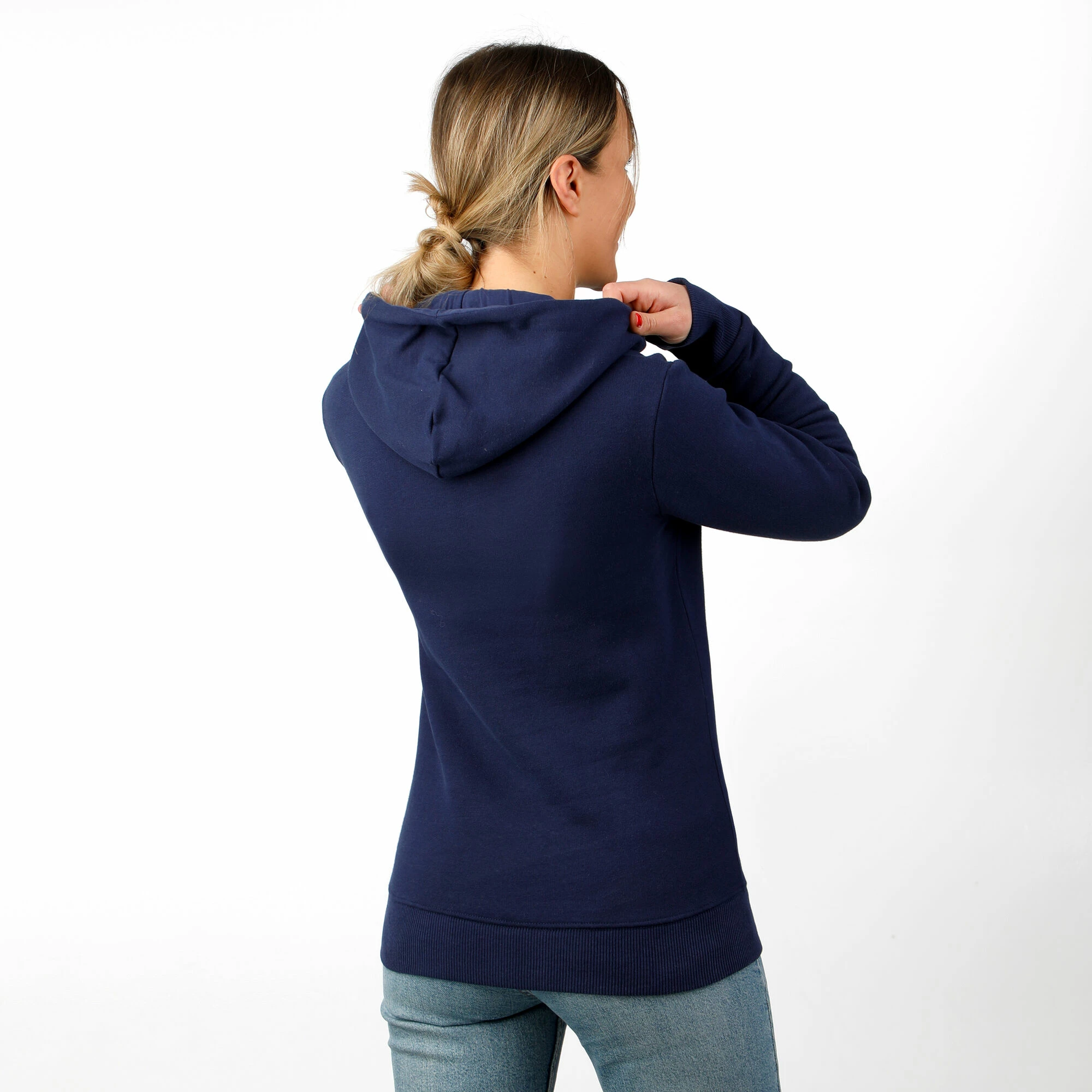 Quiet Please Rainbow Letters Hoody Women - Blue, Multicoloured 4 Quiet Please Rainbow Letters Hoody Women - Blue, Multicoloured - Image 4