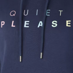 Quiet Please Rainbow Letters Hoody Women - Blue, Multicoloured 19 Quiet Please Rainbow Letters Hoody Women - Blue, Multicoloured -Tennis Shop 00133000 19