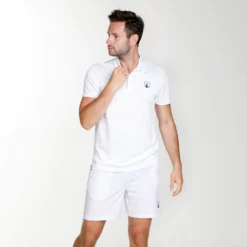 Quiet Please Tournament Polo Men - White 8 Quiet Please Tournament Polo Men - White -Tennis Shop 00214000 10
