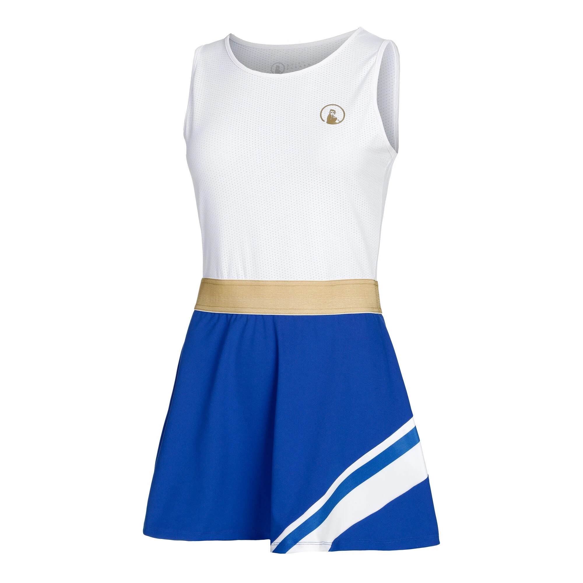 Quiet Please Retro Stripe Champions Dress Women - White, Blue 1 Quiet Please Retro Stripe Champions Dress Women - White, Blue