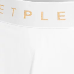 Quiet Please Retro Stripe Bounce Skirt Women - White, Blue -Tennis Shop 00271000 11