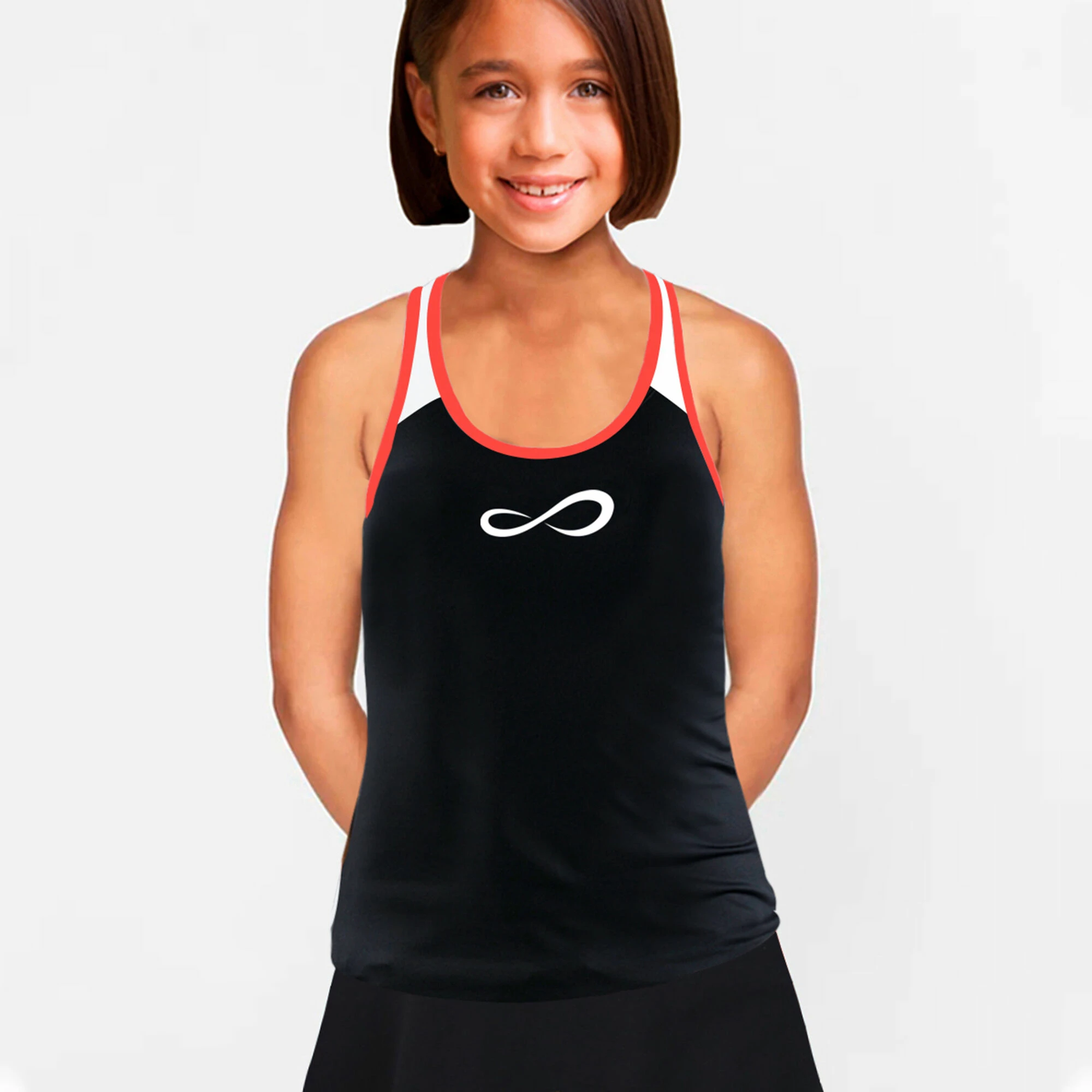 Endless Minimal Tank Top Girls - Black, Red 4 Endless Minimal Tank Top Girls - Black, Red - Image 4