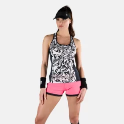 Hydrogen Tech Chrome Tank Top Women - Black, White -Tennis Shop 00750000 13