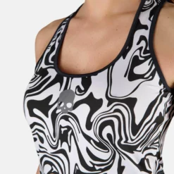 Hydrogen Tech Chrome Dress Women - White, Black -Tennis Shop 00751000 16