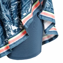 Lucky In Love Long Paradiso Pleated Skirt Women - Blue, Multicoloured -Tennis Shop 01296000 10