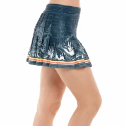 Lucky In Love Long Paradiso Pleated Skirt Women - Blue, Multicoloured -Tennis Shop 01296000 15