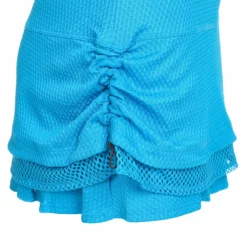 Lucky In Love Level Up Ruche Skirt Women - Blue -Tennis Shop 01310000 10