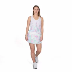 BIDI BADU Waris Tech 2in1 Tank Top Women - White, Pink -Tennis Shop 01789000 13