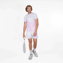 BIDI BADU Tafari Tech T-Shirt Men - Violet, White -Tennis Shop 01823000 13