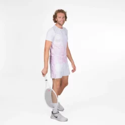 BIDI BADU Tafari Tech T-Shirt Men - Violet, White -Tennis Shop 01823000 15