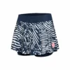 BIDI BADU Fingerprint Printed Wavy Skirt Women - Dark Blue, White