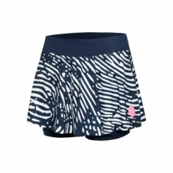 BIDI BADU Fingerprint Printed Wavy Skirt Women - Dark Blue, White