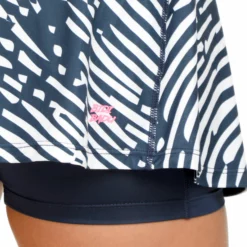 BIDI BADU Fingerprint Printed Wavy Skirt Women - Dark Blue, White -Tennis Shop 01900000 0 8