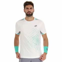 Lotto Top IV 1 T-Shirt Men - White, Green -Tennis Shop 03781000 13