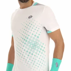 Lotto Top IV 1 T-Shirt Men - White, Green -Tennis Shop 03781000 15
