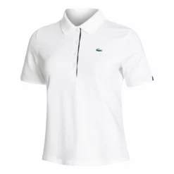 Lacoste Polo Women - White, Blue