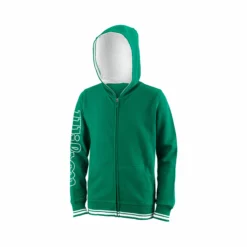 Wilson Team Zip Hoodie Boys - Green, White