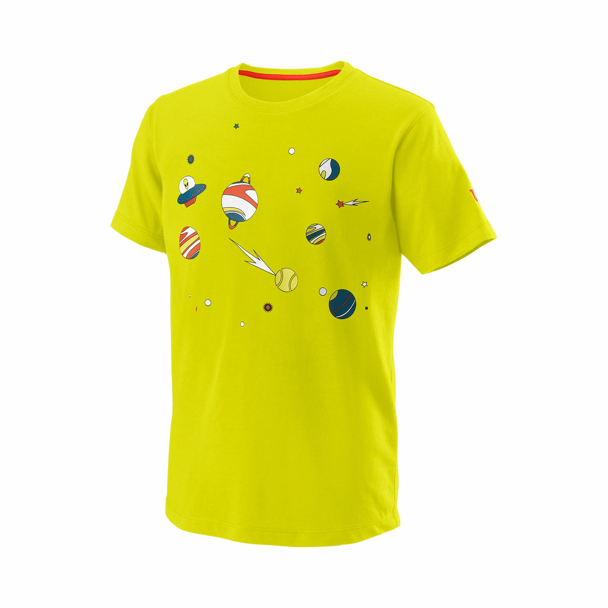 Wilson Planetary Tech T-Shirt Boys - Yellow, Multicoloured 1 Wilson Planetary Tech T-Shirt Boys - Yellow, Multicoloured
