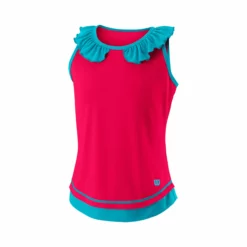 Wilson Competition II Tank Top Girls - Pink, Turquoise