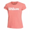 Wilson Script Tech T-Shirt Women - Coral