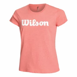 Wilson Script Tech T-Shirt Women - Coral