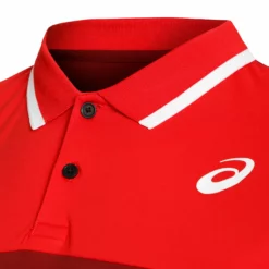 Asics Court Polo Men - Dark Red, Red -Tennis Shop 05316000 10