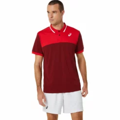 Asics Court Polo Men - Dark Red, Red -Tennis Shop 05316000 13
