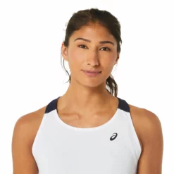 Asics Court Dress Women - White, Dark Blue 15 Asics Court Dress Women - White, Dark Blue -Tennis Shop 05343000 16