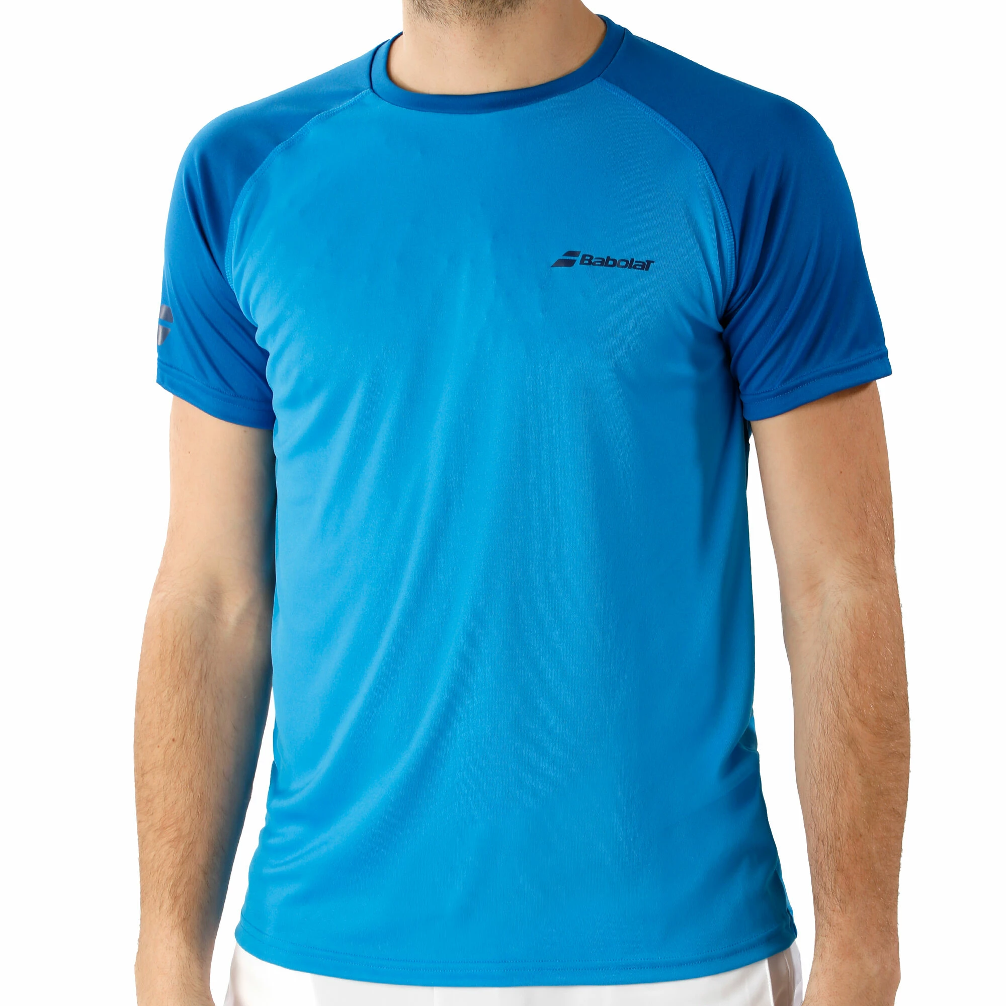 Babolat Play Crew Neck T-Shirt Men - Blue 1 Babolat Play Crew Neck T-Shirt Men - Blue