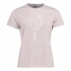 Head Padel Typo T-Shirt Women - Pink, White
