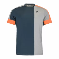 Head T-Shirt Men - Lightgrey, Orange