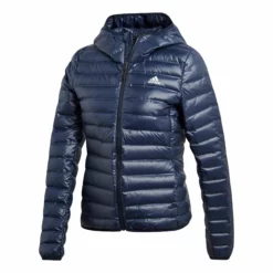 ADIDAS Varilite Hooded Down Jacket Women - Dark Blue