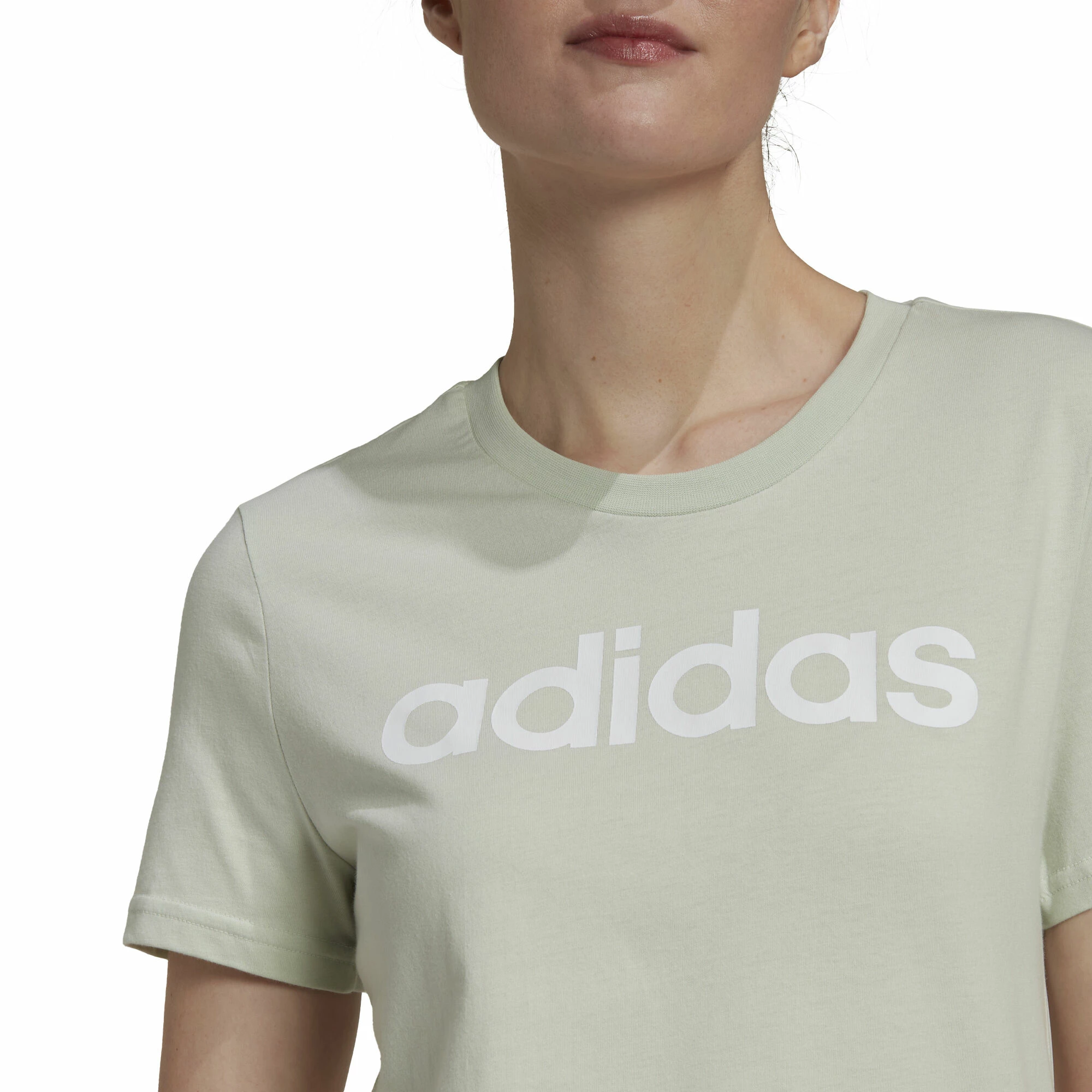 ADIDAS Linear T-Shirt Women - Green 5 ADIDAS Linear T-Shirt Women - Green - Image 5