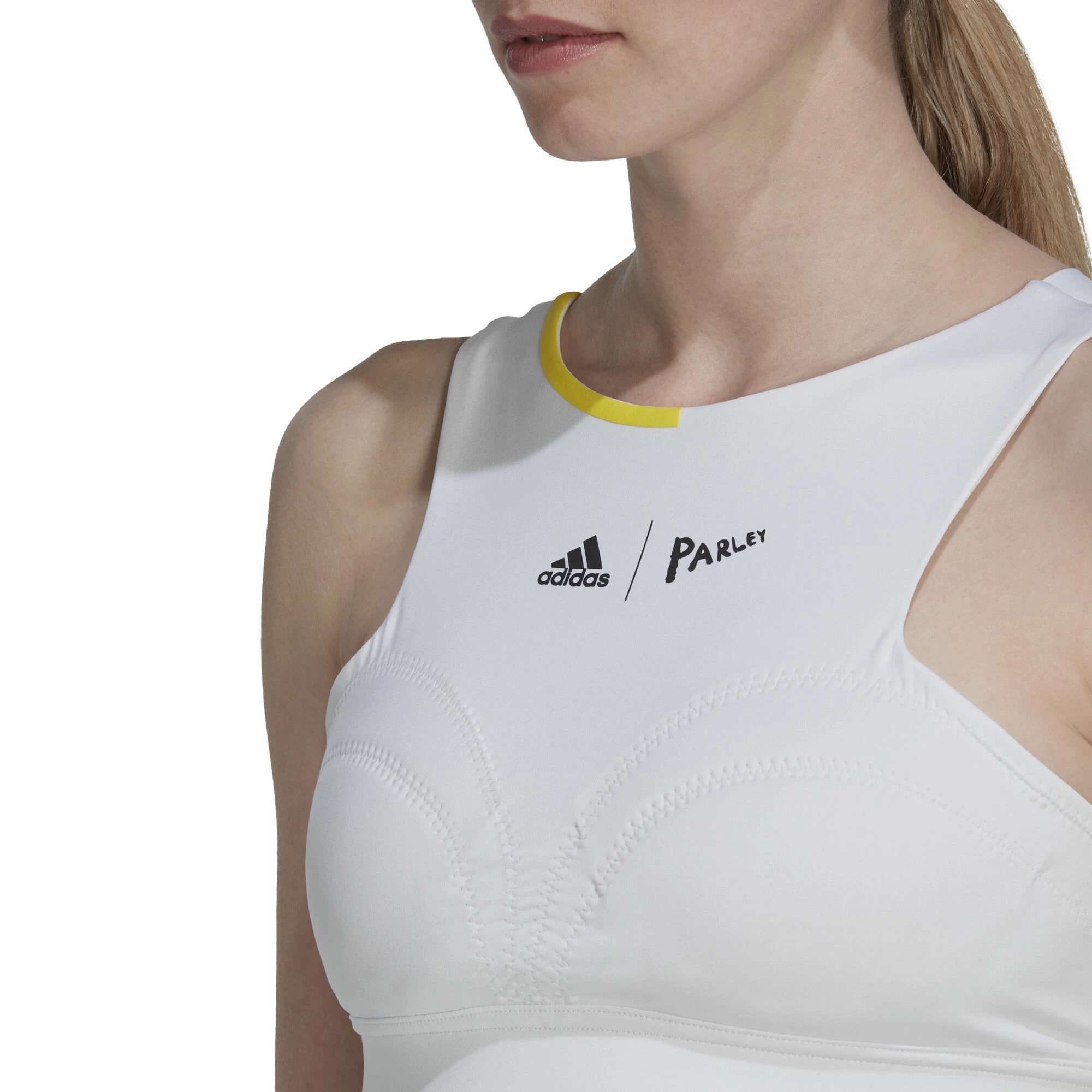 ADIDAS Cropped Tank Top Women - White 4 ADIDAS Cropped Tank Top Women - White - Image 4