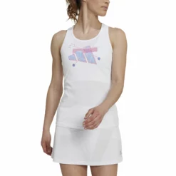 ADIDAS Cat Graphic Tank Top Women - White 10 ADIDAS Cat Graphic Tank Top Women - White -Tennis Shop 17348000 15