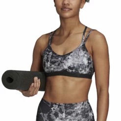 ADIDAS Yoga Essential Low-Support Sports Bras Women - Black 10 ADIDAS Yoga Essential Low-Support Sports Bras Women - Black -Tennis Shop 17359000 15