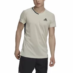 ADIDAS US Series T-Shirt Men - Cream -Tennis Shop 17445000 15