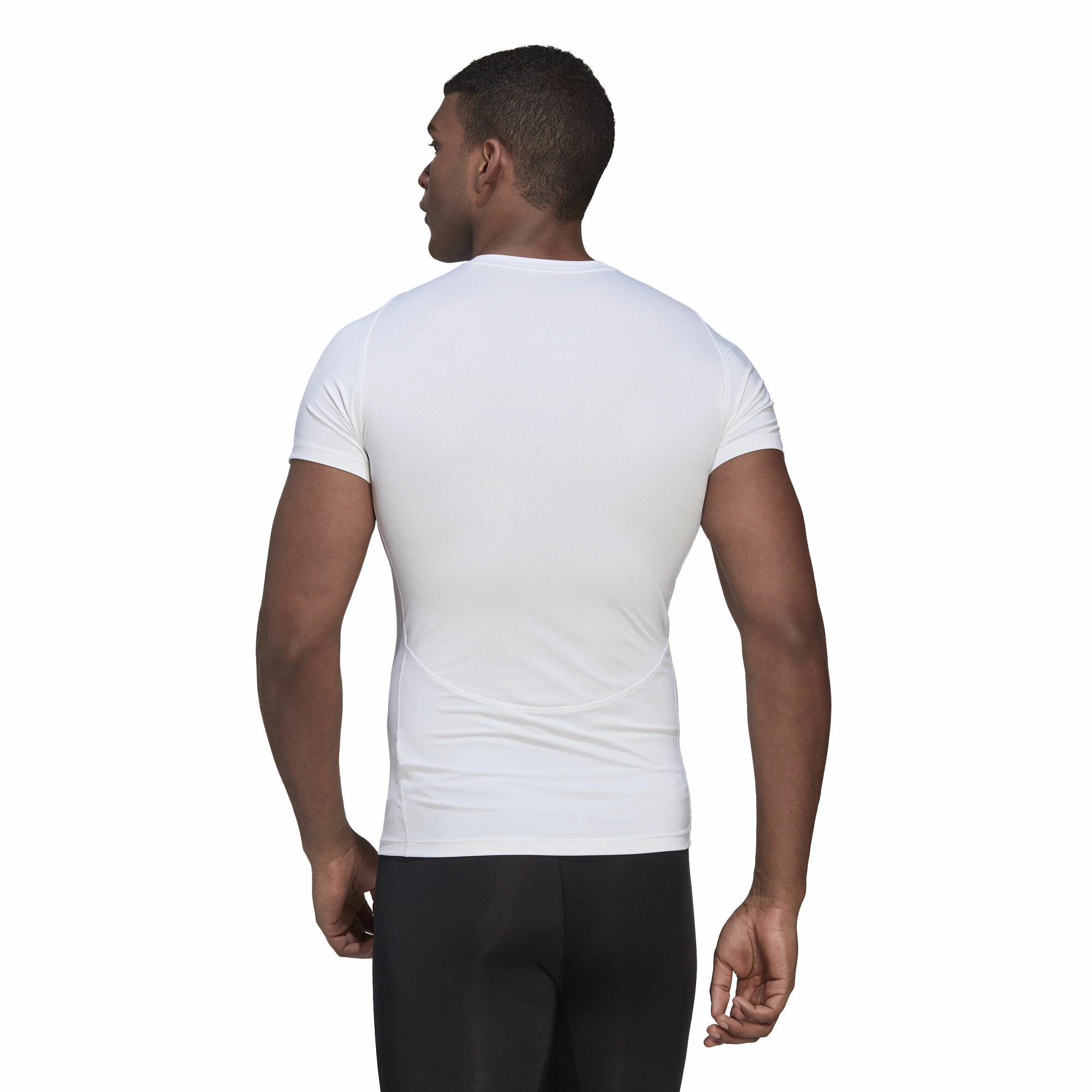 ADIDAS Tech-Fit T-Shirt Men - White 3 ADIDAS Tech-Fit T-Shirt Men - White - Image 3