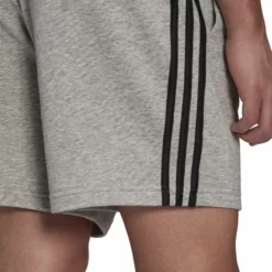 ADIDAS Essentials French Terry 3-Stripes Shorts Men - Grey, Black -Tennis Shop 17746000 17