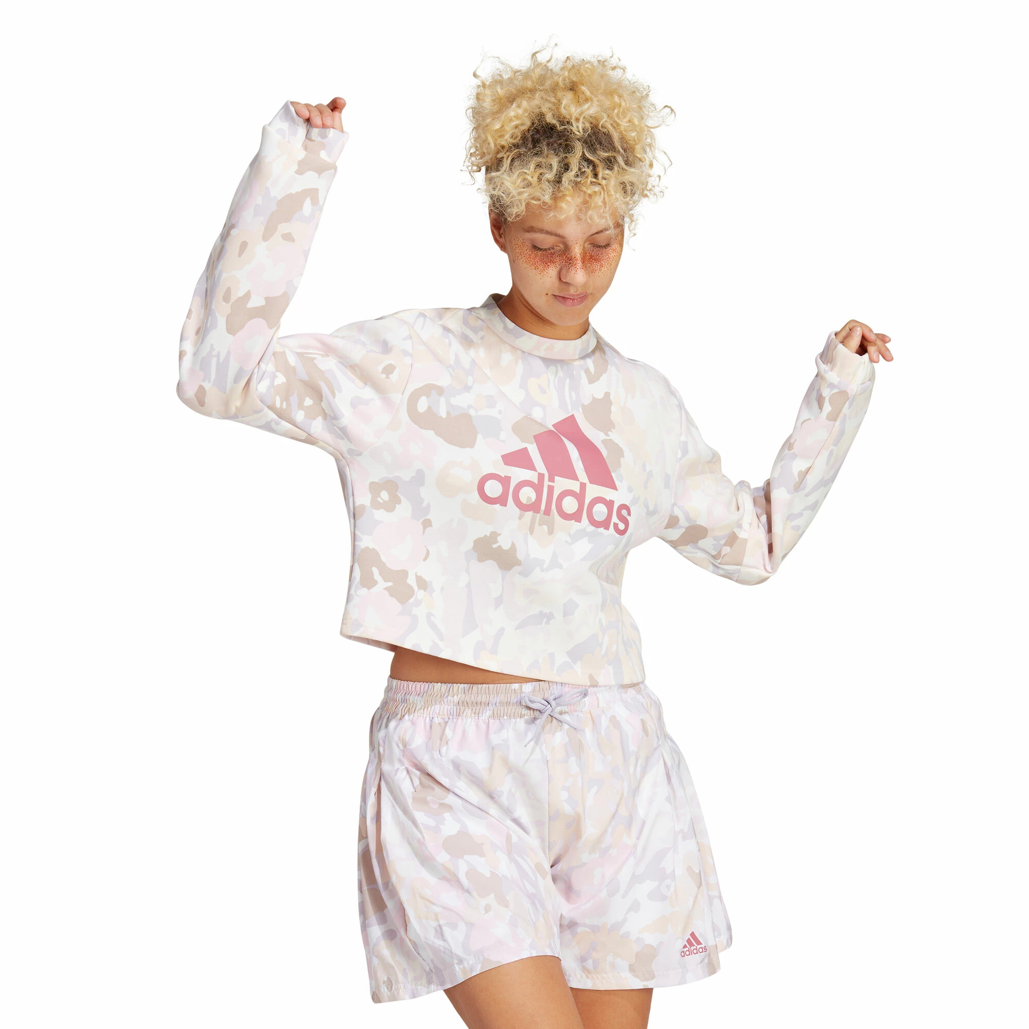 ADIDAS Graphic Sweatshirt Women - White, Multicoloured 2 ADIDAS Graphic Sweatshirt Women - White, Multicoloured - Image 2