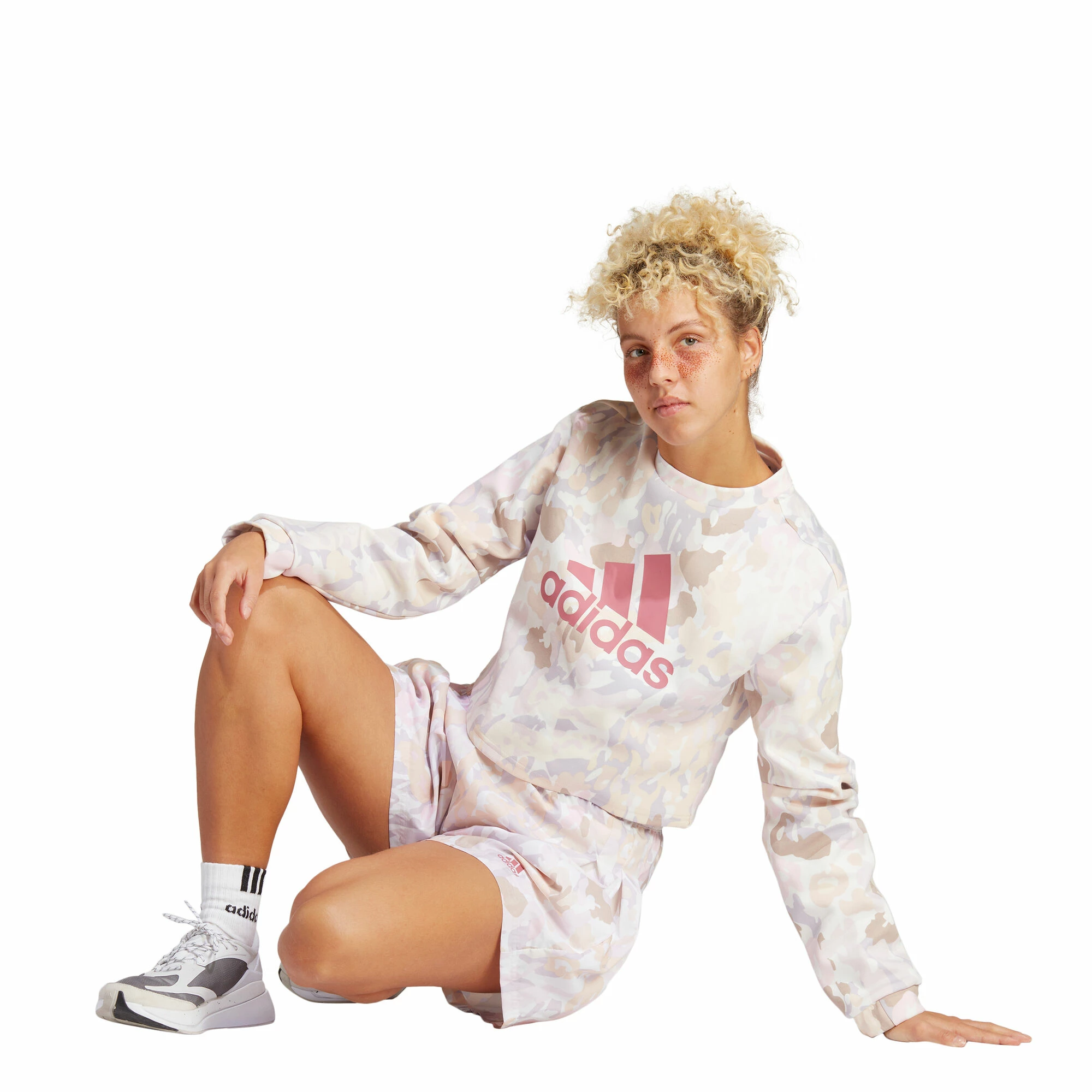 ADIDAS Graphic Sweatshirt Women - White, Multicoloured 4 ADIDAS Graphic Sweatshirt Women - White, Multicoloured - Image 4