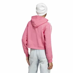 ADIDAS Essentials 3-Stripes French Terry Crop Hoody Women - Pink, White 8 ADIDAS Essentials 3-Stripes French Terry Crop Hoody Women - Pink, White -Tennis Shop 17769000 14