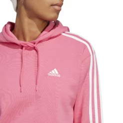 ADIDAS Essentials 3-Stripes French Terry Crop Hoody Women - Pink, White 10 ADIDAS Essentials 3-Stripes French Terry Crop Hoody Women - Pink, White -Tennis Shop 17769000 16