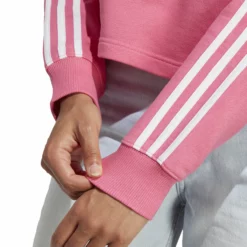ADIDAS Essentials 3-Stripes French Terry Crop Hoody Women - Pink, White 11 ADIDAS Essentials 3-Stripes French Terry Crop Hoody Women - Pink, White -Tennis Shop 17769000 17
