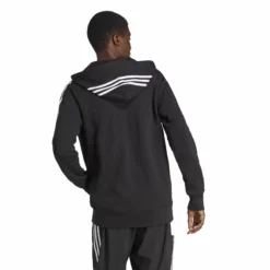 ADIDAS Essentials French Terry 3-Stripes Full-Zip Hoodie Men - Black, White 9 ADIDAS Essentials French Terry 3-Stripes Full-Zip Hoodie Men - Black, White -Tennis Shop 17879000 14