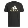 ADIDAS Power Logo Foil T-Shirt Men - Black, Beige