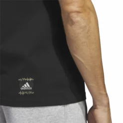 ADIDAS Power Logo Foil T-Shirt Men - Black, Beige -Tennis Shop 17886000 17